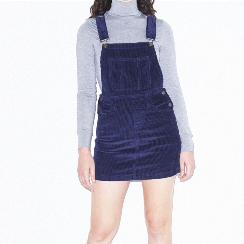 American Apparel Corduroy Overall Dress
